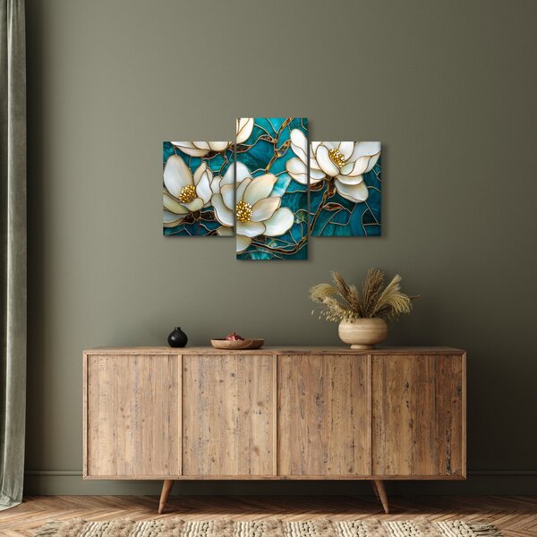 Slika - Vitraj s magnolijom (90x60 cm)