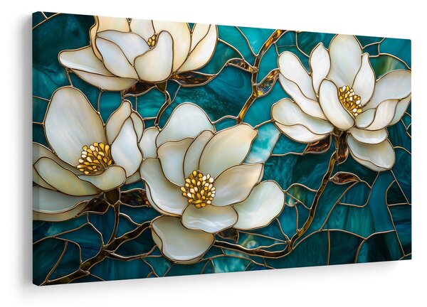 Slika - Vitraj s magnolijom (90x60 cm)