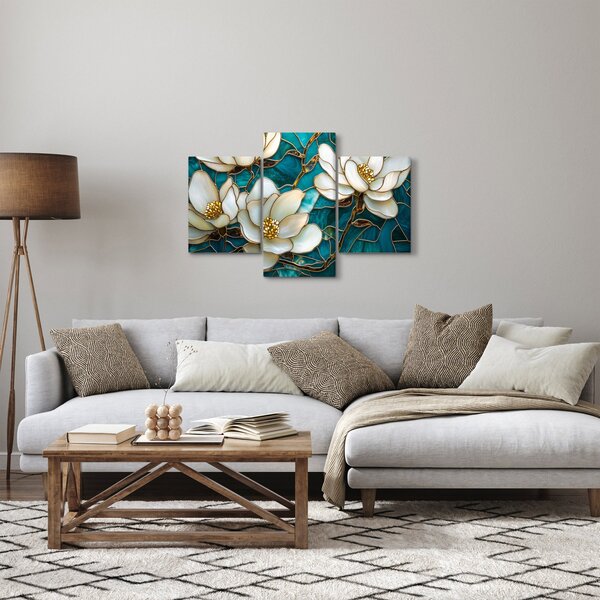 Slika - Vitraj s magnolijom (90x60 cm)