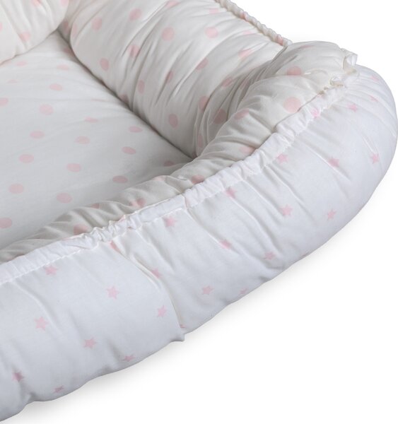 Magic Baby gnijezdo za bebe Ton Ton / Stars Dots, podesivo, 100% pamuk, OEKO-TEX®