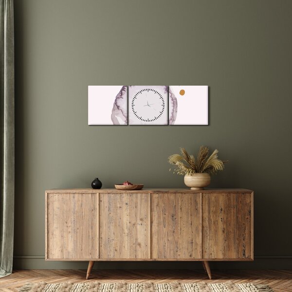 Slika - Ljubičasti minimalizam N⁰4 (sa satom) (90x30 cm)