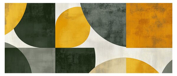 Slika - Apstrakcija u maslinastoj boji (120x50 cm)