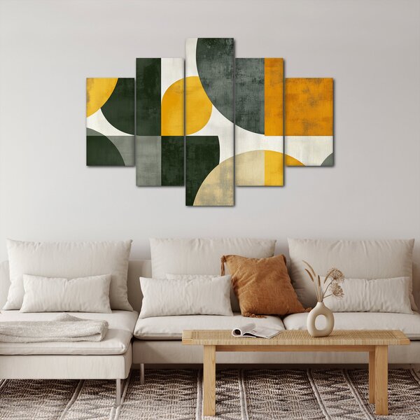 Slika - Apstrakcija u maslinastoj boji (150x105 cm)
