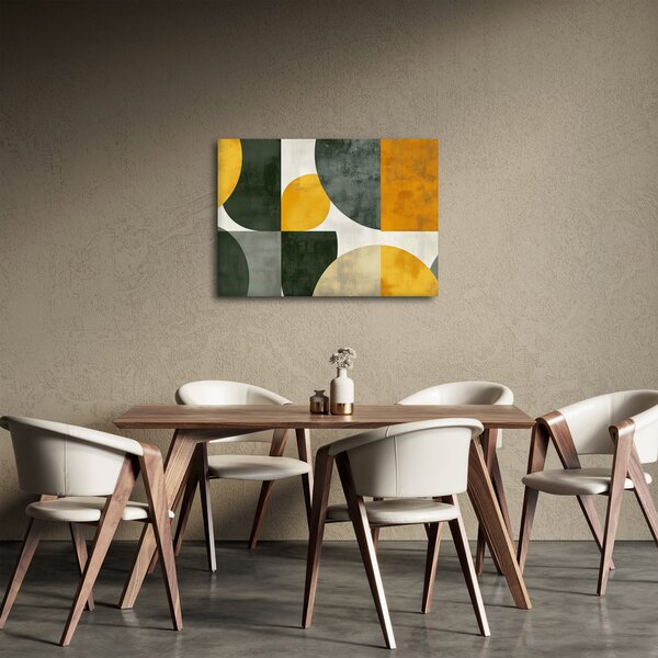 Slika - Apstrakcija u maslinastoj boji (70x50 cm)