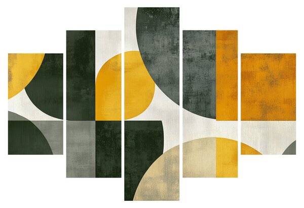 Slika - Apstrakcija u maslinastoj boji (150x105 cm)