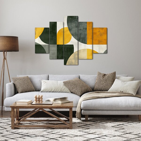 Slika - Apstrakcija u maslinastoj boji (150x105 cm)