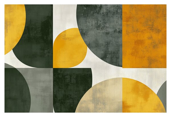 Slika - Apstrakcija u maslinastoj boji (90x60 cm)