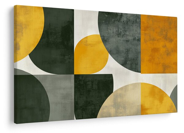 Slika - Apstrakcija u maslinastoj boji (90x60 cm)