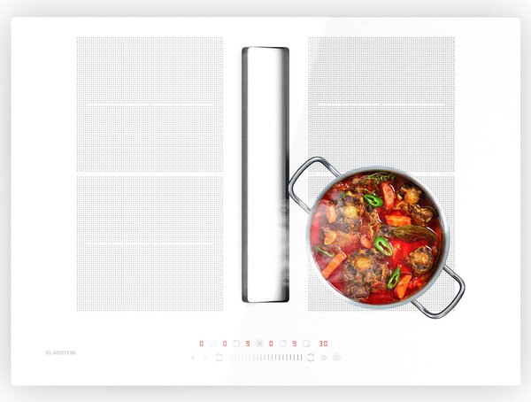 Klarstein Chef-Fusion Down Air sustav, 2 u 1, indukcijska ploča + napa, velika snaga, 7200 W