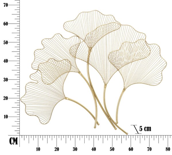 Zidni ukras Glam Leaf