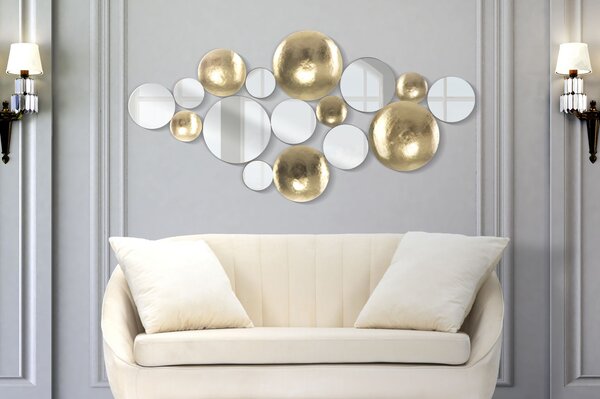 Zidni ukras Gold Mirror Glam