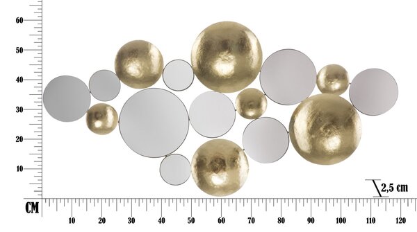 Zidni ukras Gold Mirror Glam