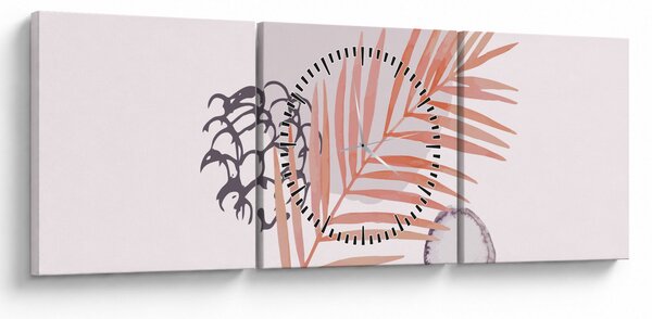 Slika - Ljubičasti minimalizam N⁰3 (sa satom) (90x30 cm)