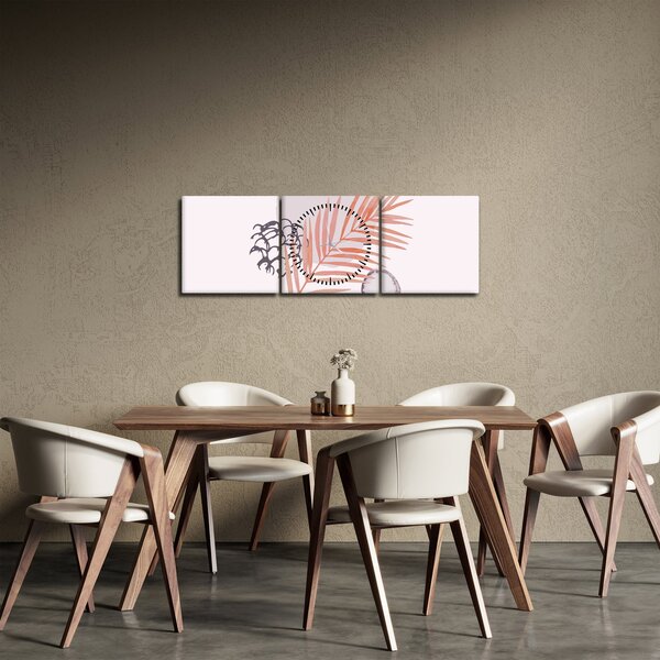 Slika - Ljubičasti minimalizam N⁰3 (sa satom) (90x30 cm)
