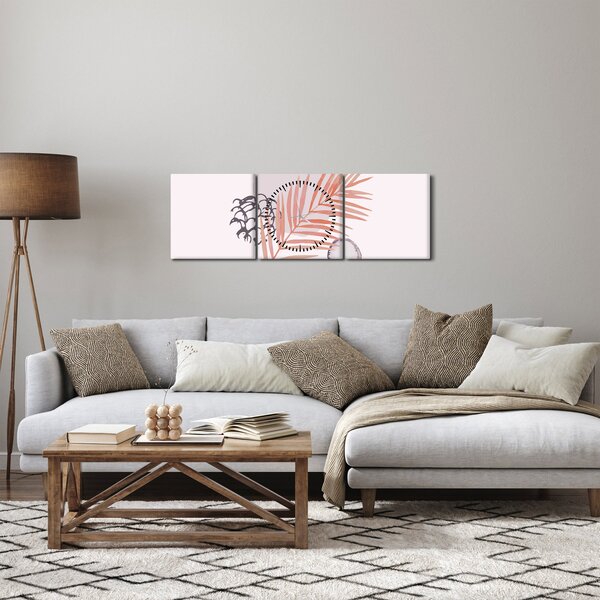 Slika - Ljubičasti minimalizam N⁰3 (sa satom) (90x30 cm)