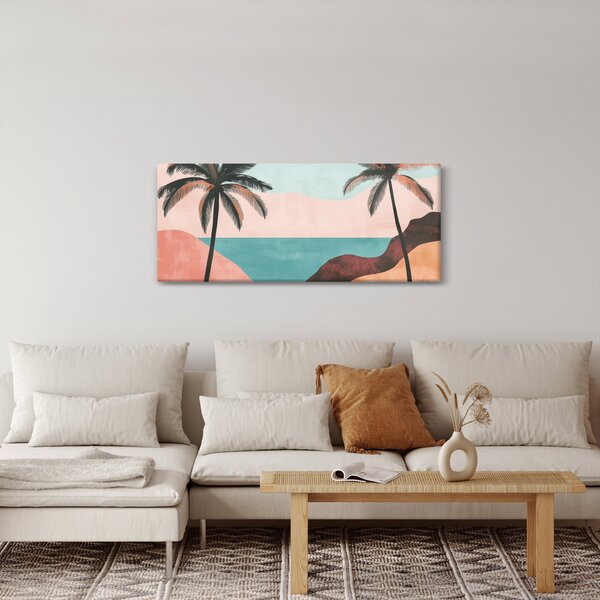 Slika - Palme uz more (120x50 cm)