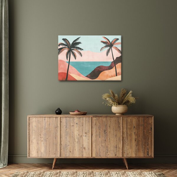 Slika - Palme uz more (70x50 cm)