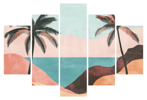 Slika - Palme uz more (150x105 cm)
