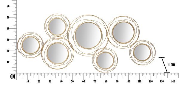Zidni ukras Gold Round