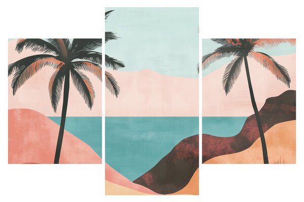 Slika - Palme uz more (90x60 cm)