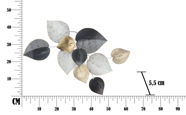 Zidni ukras Half Leaf -B-