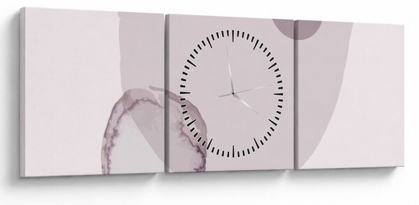 Slika - Ljubičasti minimalizam N⁰2 (sa satom) (90x30 cm)