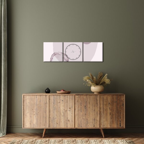 Slika - Ljubičasti minimalizam N⁰2 (sa satom) (90x30 cm)