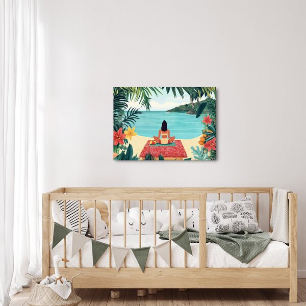 Slika - Joginica na plaži (70x50 cm)
