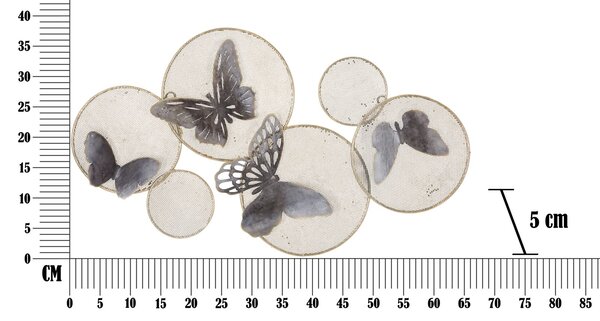 Zidni ukras Butterfly Dark