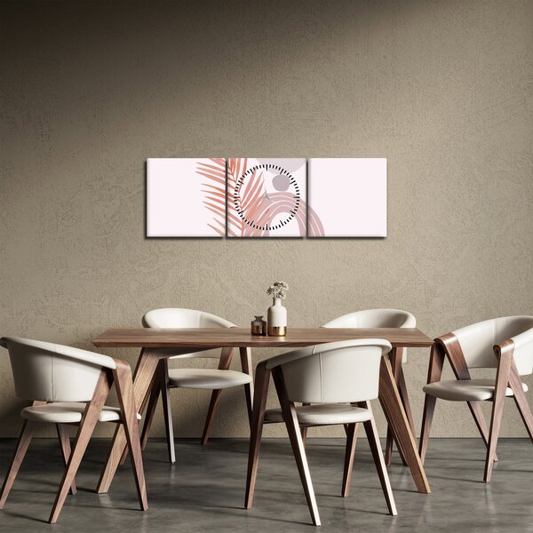 Slika - Ljubičasti minimalizam N⁰1 (sa satom) (90x30 cm)