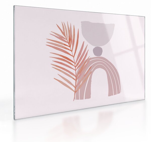 Staklena slika - Ljubičasti minimalizam N⁰1 (70x50 cm)