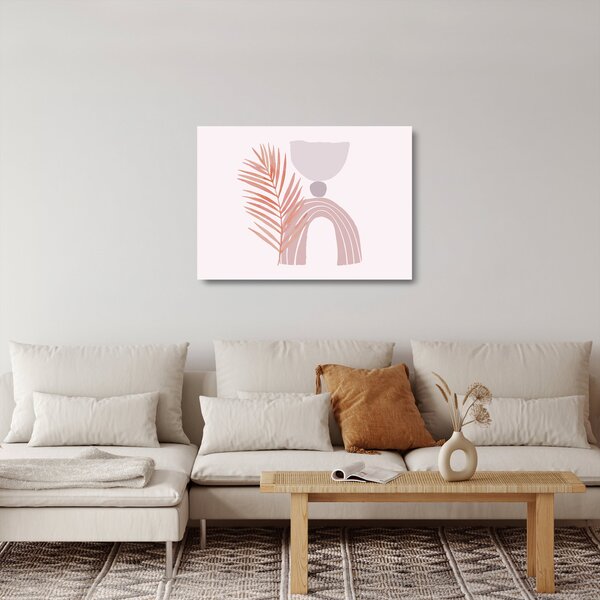 Staklena slika - Ljubičasti minimalizam N⁰1 (70x50 cm)