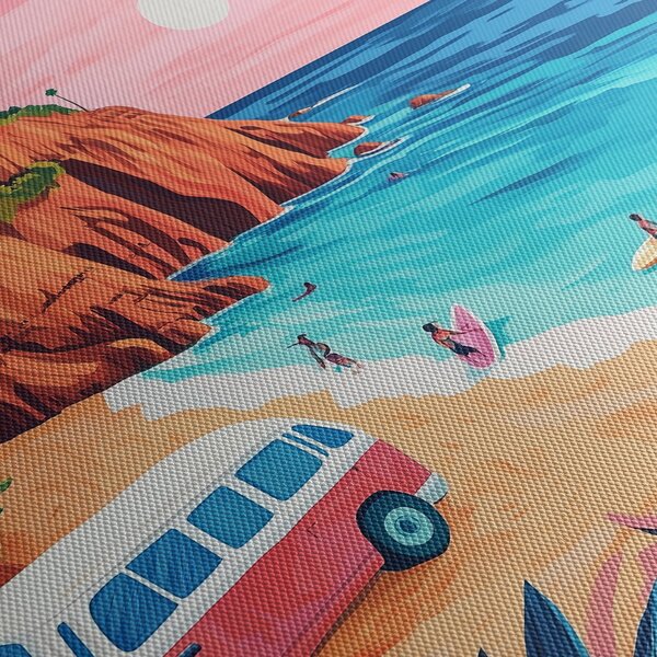 Slika - Karavan uz ocean (150x105 cm)