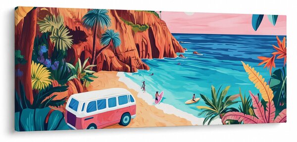Slika - Karavan uz ocean (120x50 cm)