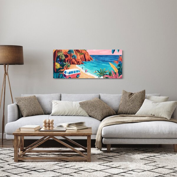 Slika - Karavan uz ocean (120x50 cm)