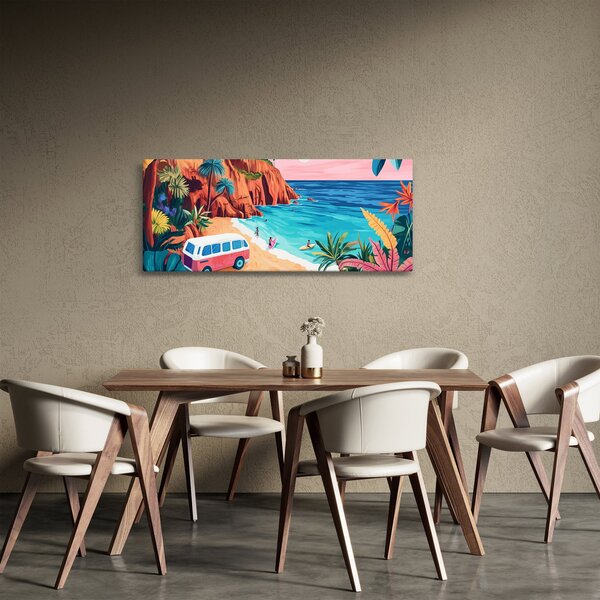 Slika - Karavan uz ocean (120x50 cm)