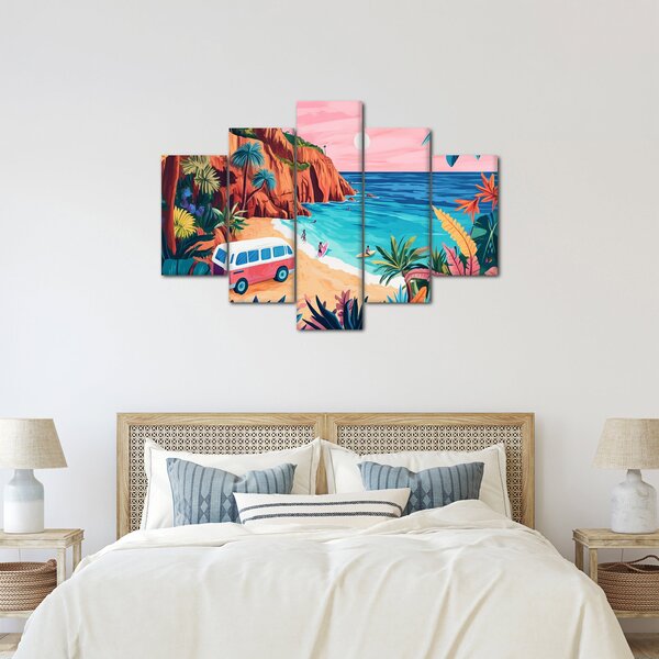 Slika - Karavan uz ocean (150x105 cm)