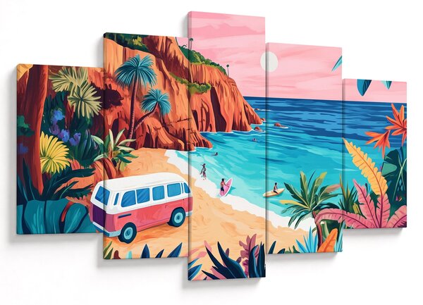 Slika - Karavan uz ocean (150x105 cm)