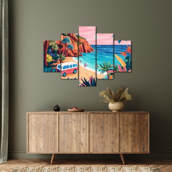 Slika - Karavan uz ocean (150x105 cm)