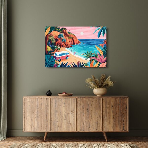 Slika - Karavan uz ocean (90x60 cm)