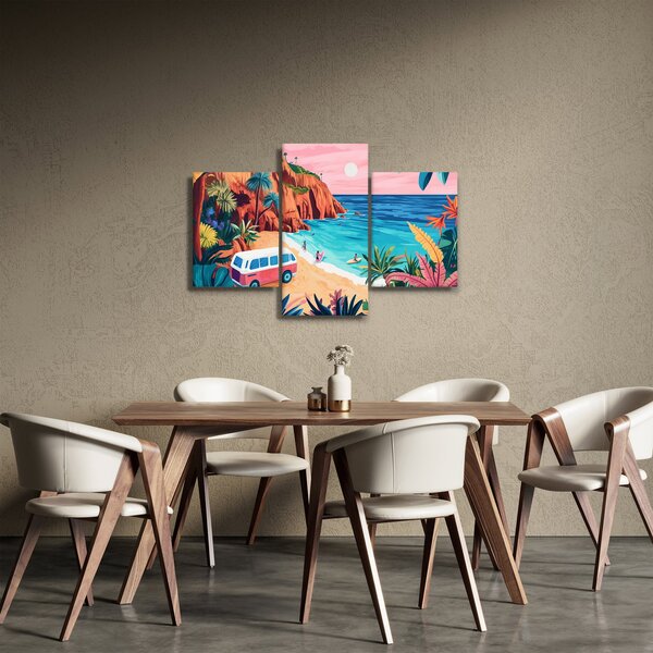 Slika - Karavan uz ocean (90x60 cm)