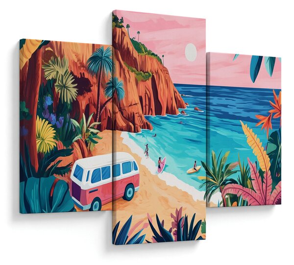 Slika - Karavan uz ocean (90x60 cm)