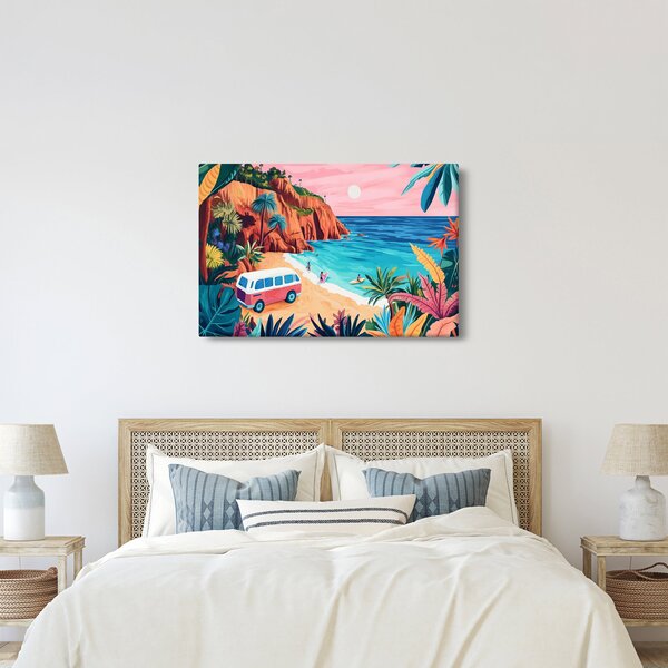 Slika - Karavan uz ocean (90x60 cm)
