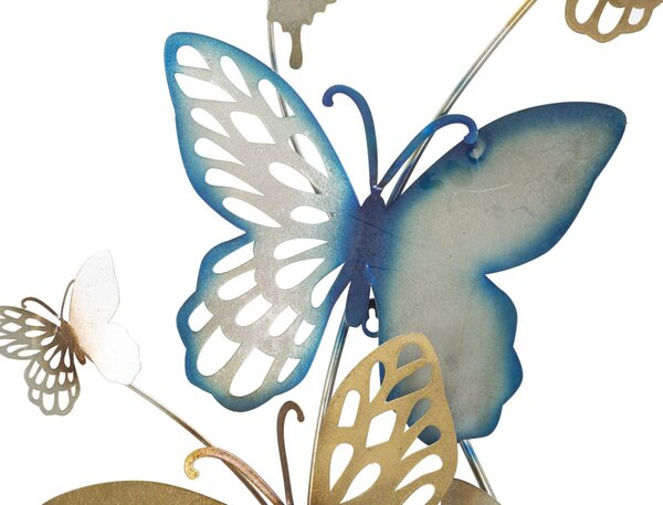 Zidni ukras Butterflies Oro/Celeste C