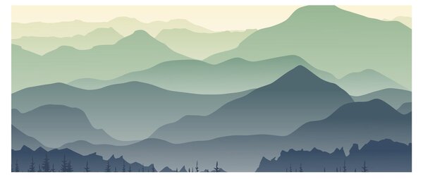 Slika - Šumska planina (120x50 cm)