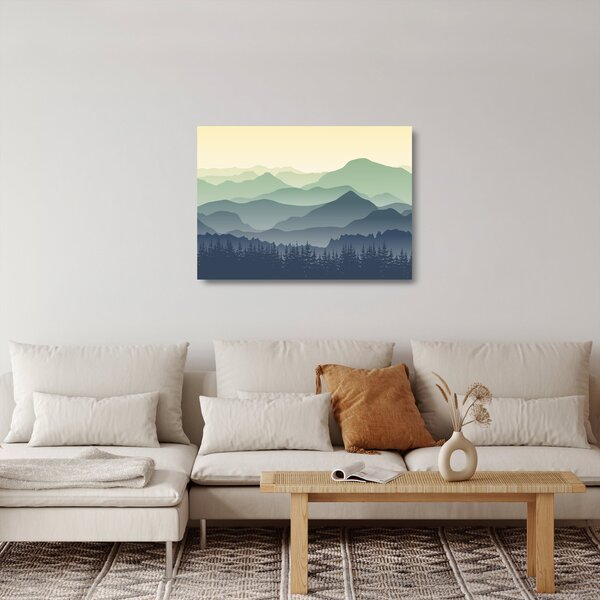 Staklena slika - Šumska planina (70x50 cm)