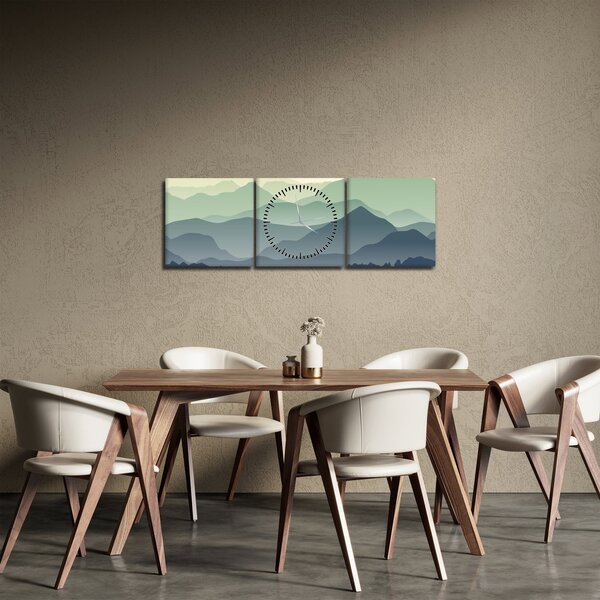 Slika - Šumska planina (sa satom) (90x30 cm)