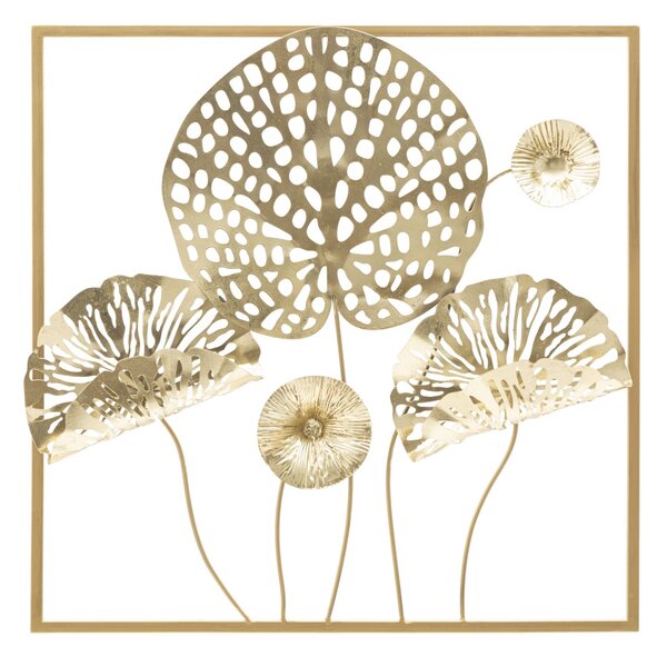 Zidni ukras Gold Flowers