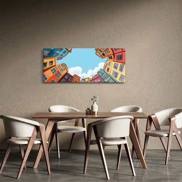 Slika - Između kuća (120x50 cm)