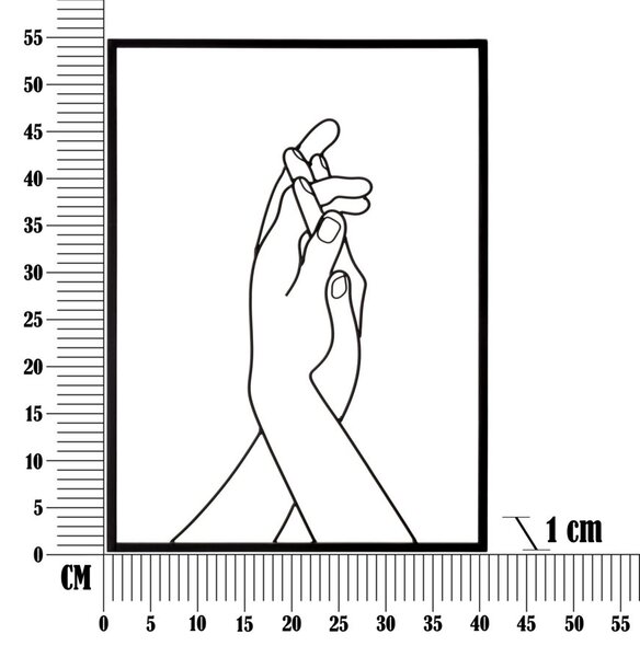 Zidni ukras Simply Hands
